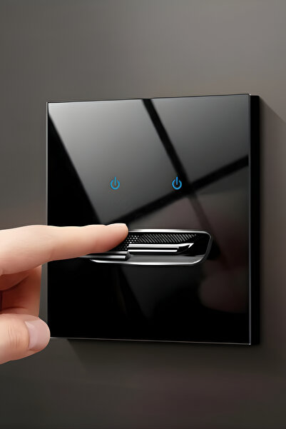 Skyline Orbion Διπλός διακόπτης σκάλας, γυαλί ασφαλείας, απτικά κουμπιά LED, ...