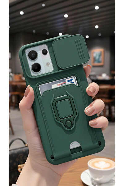 Hatreds Xiaomi Redmi Note 13 Pro 5G Uyumlu Kılıf Lüx Tasarım Yüzüklü +İpli Le...