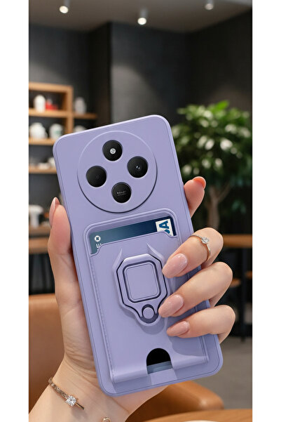 Hatreds Xiaomi Redmi 14C & Poco C75 Kılıf Lüx Tasarım Yüzüklü +İpli Lens Koru...