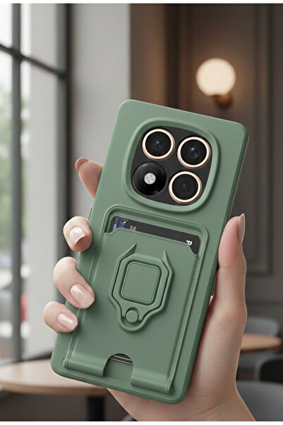 Hatreds Xiaomi Redmi Note 14 Pro 5G Kılıf Kamera Sürgülü Kartvizitli Kartlıkl...