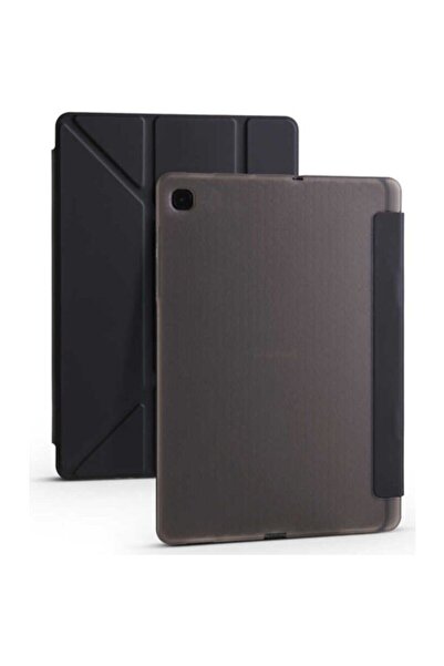 Fuchsia Galaxy Tab S6 Lite Sm P610 10.4" ile Uyumlu Kalem Bölmeli Standlı Tri...