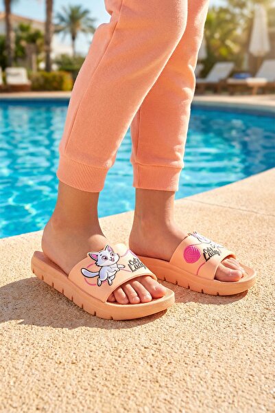GEZER Girl's Summer Cat Lady Pu Comfortable Sole Home Bathroom Pool Beach Sli...