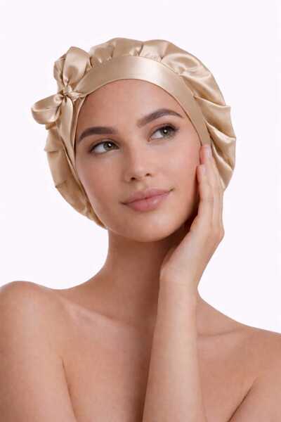 silkwormlife 100% mătase pură, șapcă de lux pentru îngrijirea nopții, cu șire...