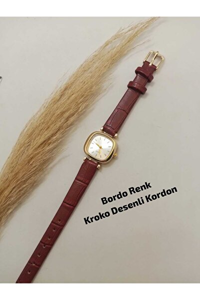 Brality ساعة يد نسائية بأرقام رومانية كلاسيكية - هيكل ذهبي اللون وحزام بلون أ...