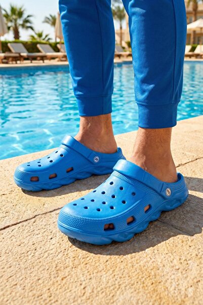 GEZER Men's Summer Eva Wet Floor Suitable Home Garden Sabo Sandals Slippers