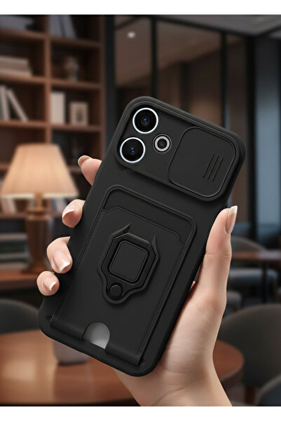 Hatreds Xiaomi Redmi 13 4G Kılıf Ipli Ve Lens Korumalı Renkli Yüzüklü Askılı ...