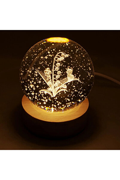 Kanonik Education Glass Globe with Cat and Flower Motifs