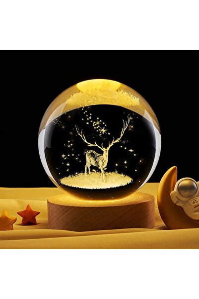 Kanonik Education Deer Designed Glass Globe with USB