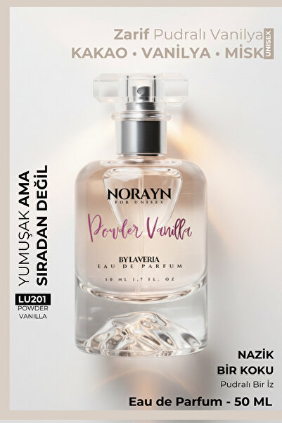 norayn Powder Vanilla LU201 Unisex Parfüm 50 ml EDP - Kakao & Misk Etkili Pud...