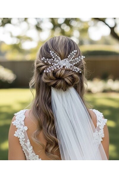 ASİMEL TASARIM Coroană de mireasă accesoriu pentru păr nuntă henna nuntă prom...