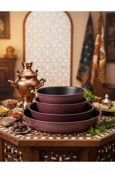 Generic SNK 4-Piece Non-Stick Oven Bakeware Set Round Cake Moulds Heat Resist...