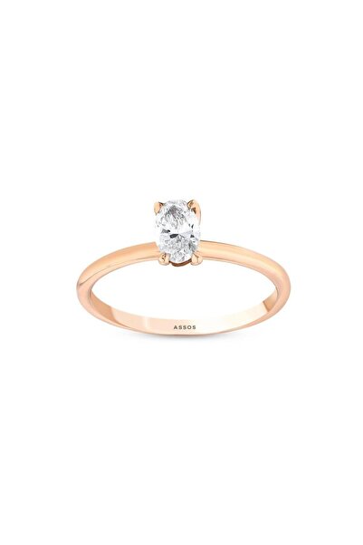 Assos Pırlanta 0.42 Karat Pırlanta Tektaş Yüzük