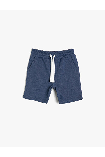 Koton Basic Thin Sweat Fabric Shorts with Pockets and Drawstring Waist