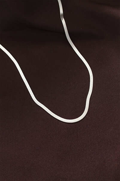 Skygo قلادة سلسلة إيطالية فضية اللون من الفولاذ 316L مقاس 60 سم - TJ-BKO6229