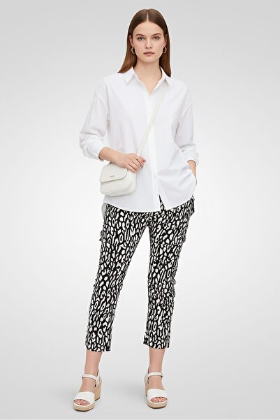 The Kooples Women Skinny Fit Leo Print Pants, Multicolor