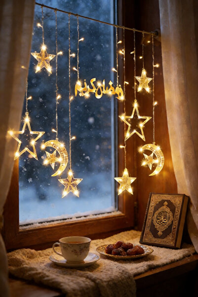 Yoawllty Ramadan Decor, Warm White Fairy Lights Hanging Twinkle Star Fairy Li...