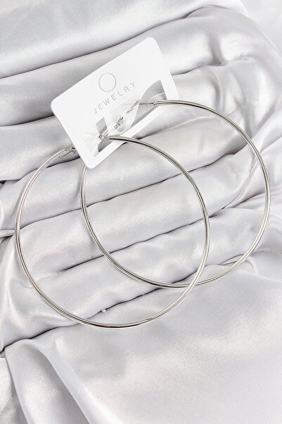 Skygo حلق نحاسي موديل فضي اللون للنساء - TJ-BKP11036