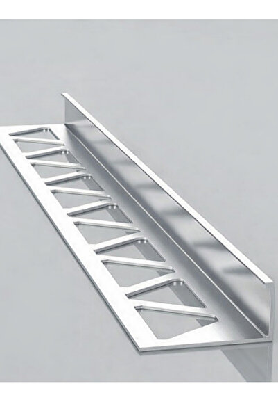 Global 10 MM ALM. PARLAK GRİ SERAMİK KÖŞE L BİTİM PROFİLİ