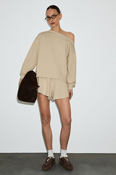 GRIMELANGE PUNNUET Γυναικείο Σετ από οργανικό βαμβάκι με λαιμόκοψη καγιάκ, ελ...