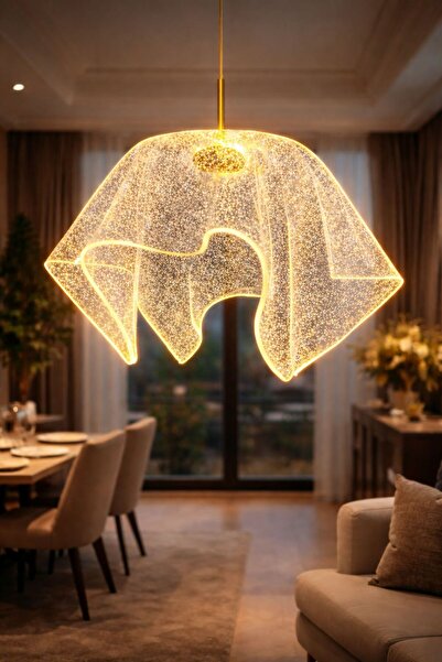 Luna Lighting Prenses Model Gold Kaplama 3 Renk Metal Salon Mutfak Oturma Yat...