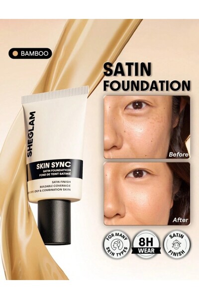 SHEGLAM Skin Sync Satin Fondöten-Bamboo