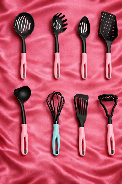 Birpa 8’li Teflon Yapışmaz Servis ve Pişirme Seti