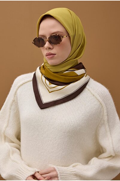 HEQA Eșarfă Kraş moale verde acid