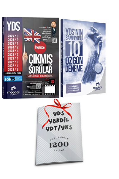 Modadil Yayınları YDS Modadil Son 10 Yıl Çıkmış Sorular ve YDS Şampiyonu 10 D...