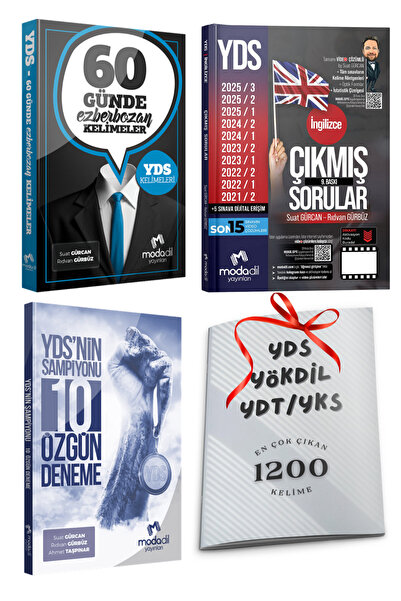 Modadil Yayınları YDS Modadil 60 Günde Ezberbozan Kelimeler + Son 10 Yıl Çıkm...