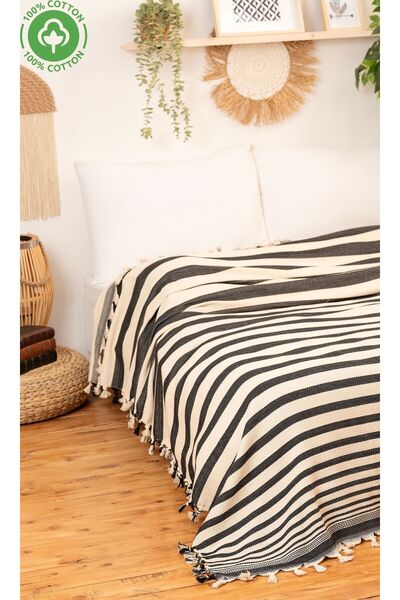 DNR بيكيه مزدوج ناعم من القطن الطبيعي، غطاء أريكة، غطاء متعدد الأغراض 200x240...