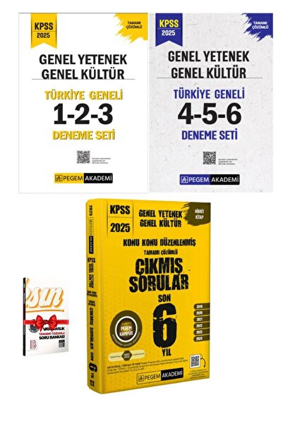 Pegem Akademi Yayıncılık 2025 Pegem GYGK Türkiye Geneli Deneme Sınavları+Pege...