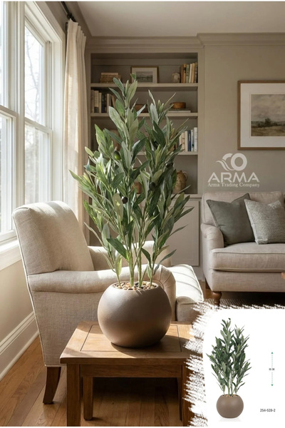 co arma شجرة صناعية محاكاة للشجر الزيتون الصناعية 65 سم