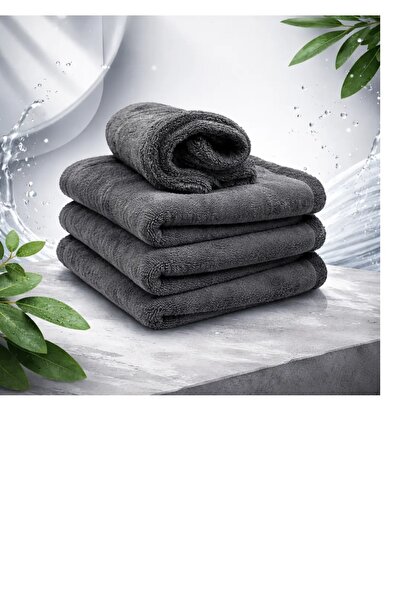 titocar Twisted Çift Taraflı Havlu Bez (Gri) 50x80 cm
