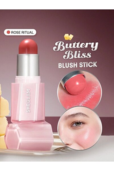 SHEGLAM Buttery Bliss Blush Stick - Kremsi Stick Allık-Rose Ritual (Gül Ritüeli)