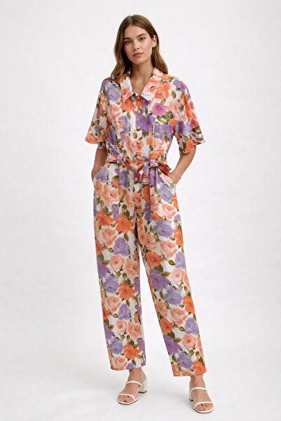 AYHAN Обтягуючий комбінезон з квітковим візерунком