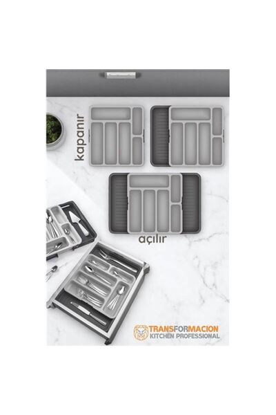 Skygo Çift Taraflı Uzayabilen Ayarlı Çekmece Içi Kaşıklık