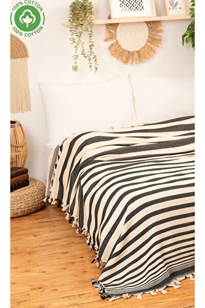 DNR قطن طبيعي، ناعم، بيكيه فردي، غطاء مقعد، غطاء متعدد الأغراض 130x180 سم.