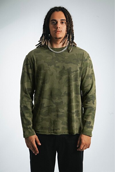 Super Rare Camouflage Long Sleeve Men's T-Shirt