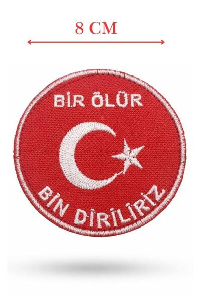 SINGLE SWORD Nakış Patch Bir Ölür Bin Diriliriz