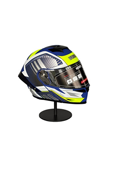 WOSEN Ws-202 Güneş Vizörlü Çene Açılır Kask MATTBLUE A1 (ŞEFFAF VİZÖRLÜ)