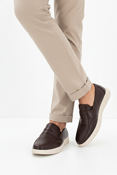 Deripabuc Чоловічі повсякденні туфлі з натуральної шкіри коричневого кольору ...