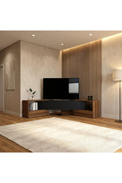 Stylish Home Distinctive black and brown TV table TV70