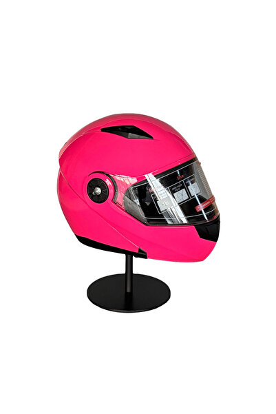 JK20 115 Güneş Vizörlü Çene Açılır Kask PİNK (A)