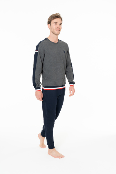 U.S. Polo Assn. Muški zimski licencirani komplet pidžama sa dugim rukavima 18...