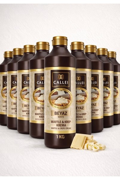 Callei Beyaz Waffle Pankek & Krep Sos (1KG X 8 Adet)