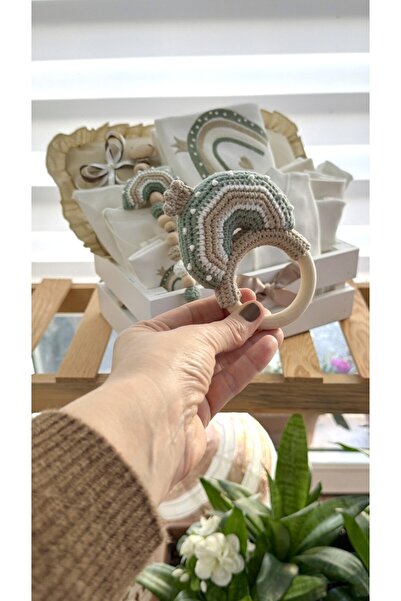 Happy Moon Bebek giyim unisex hediyelik hastane çıkışı takı yastığı zıbın tul...