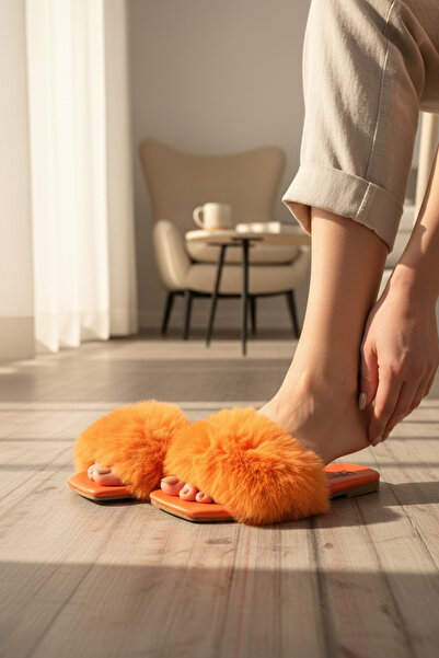 Moda fiesta Furry Women's Slippers Daily Outdoor and Home Slippers