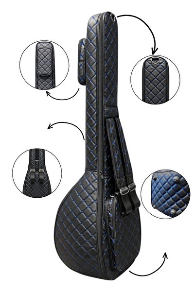 Erga Müzik Saz Case Binding Case Protected Thick Case Short Handle Binding Case