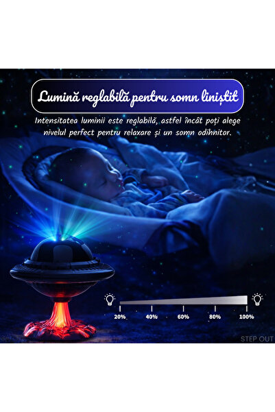 OEM Lampă de noapte cu proiecție de galaxie și stele OZN