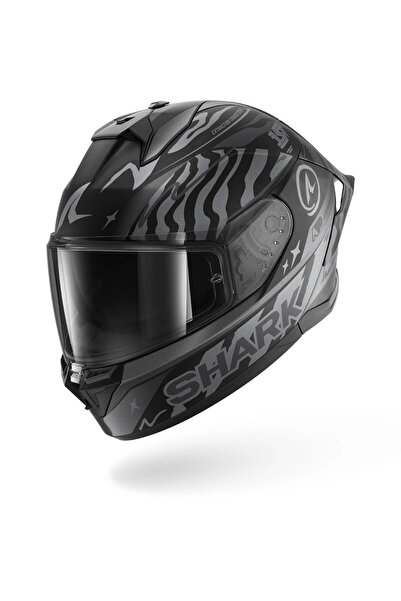 Shark SKWAL CUP SPEED FANCY MAT SİYAH ANTRASİT GÜMÜŞ KAPALI KASK